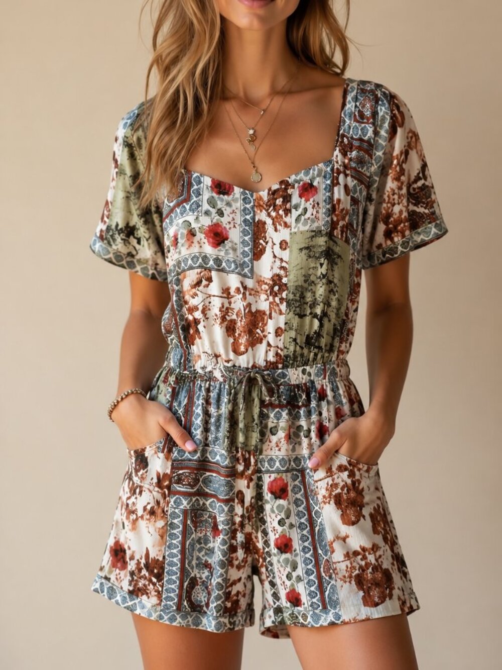 Black Tape boho chic romper